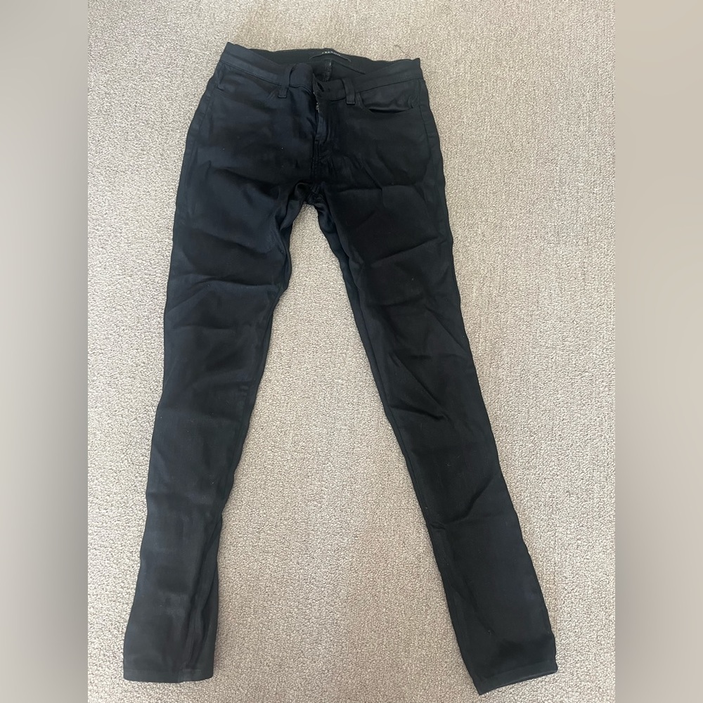 J brand straight, black, skinny jeans
